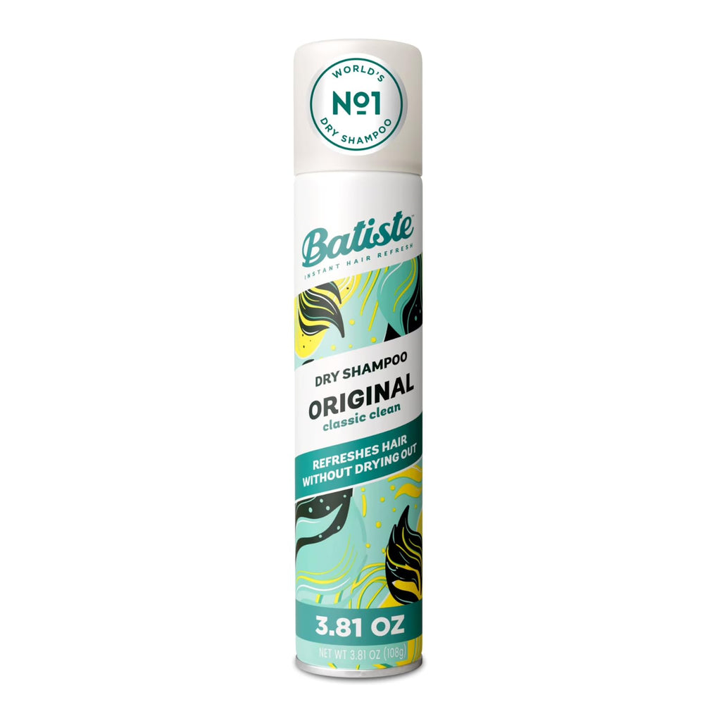 Batiste Original Dry Shampoo, Absorbs Oil & Grease, Classic Clean Scent, 3.81 oz. (Pack of 2)