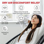 Buy now Honeywell Cool Moisture Humidifier For Bedroom, Medium Rooms, 1.1 Gallon, Invisible Moisture Humidifier for Baby, Kids, Quiet, Easy to Clean, UV Technology, Black, HCM350B at indiglob india