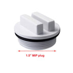 ATIE 1.5" Threaded Pool Spa Return Line Winterizing Plug & Filter Drain Plug SP1022C with O-Ring for Winterizing Pools and Most Hayward Pentair Filters (6 Pack)
