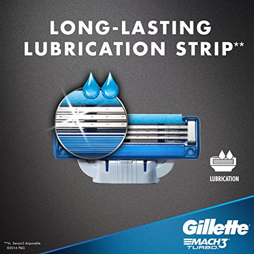 Buy now Gillette Mach3 Turbo Cartridges, 4 Count at indiglob india