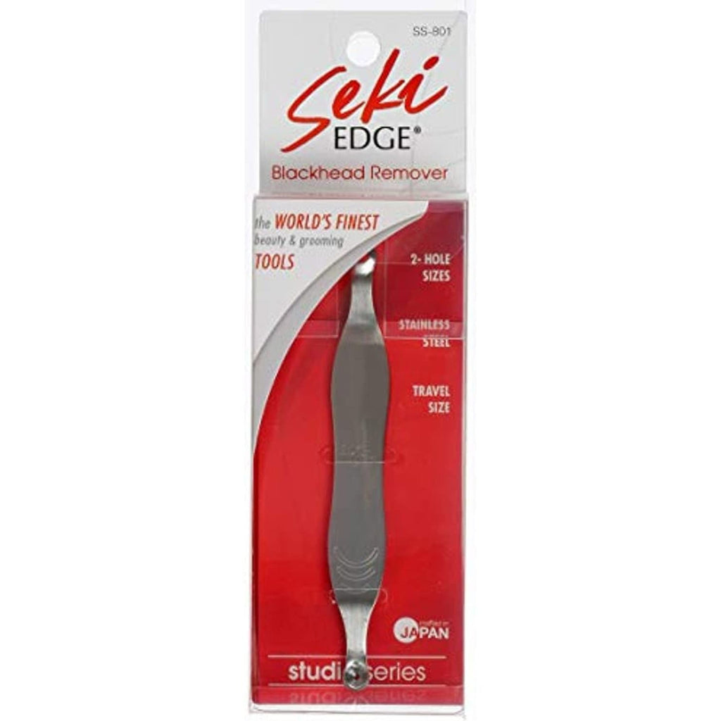 Buy now Seki Edge Blackhead Remover (SS-801) - Comedone Extractor for Blackheads - Professional Pimple Popper Tool with 2 Hole Sizes - Preventive Acne Tool & Pore Extractor at indiglob india