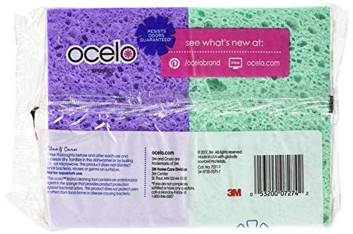 Buy now O-Cel-O Handy Sponges, Assorted Colors(Packaging May vary), 4 Count, pack of 4 at indiglob india