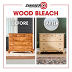 Buy now Zinsser Wood Bleach Kit | Lighten Furniture, Floors, Cabinets, Trim | Removes Red Tone | 2-Step Brightening System | 2-Step 8 fl. oz. Kit (16 fl. oz. Total) at indiglob india