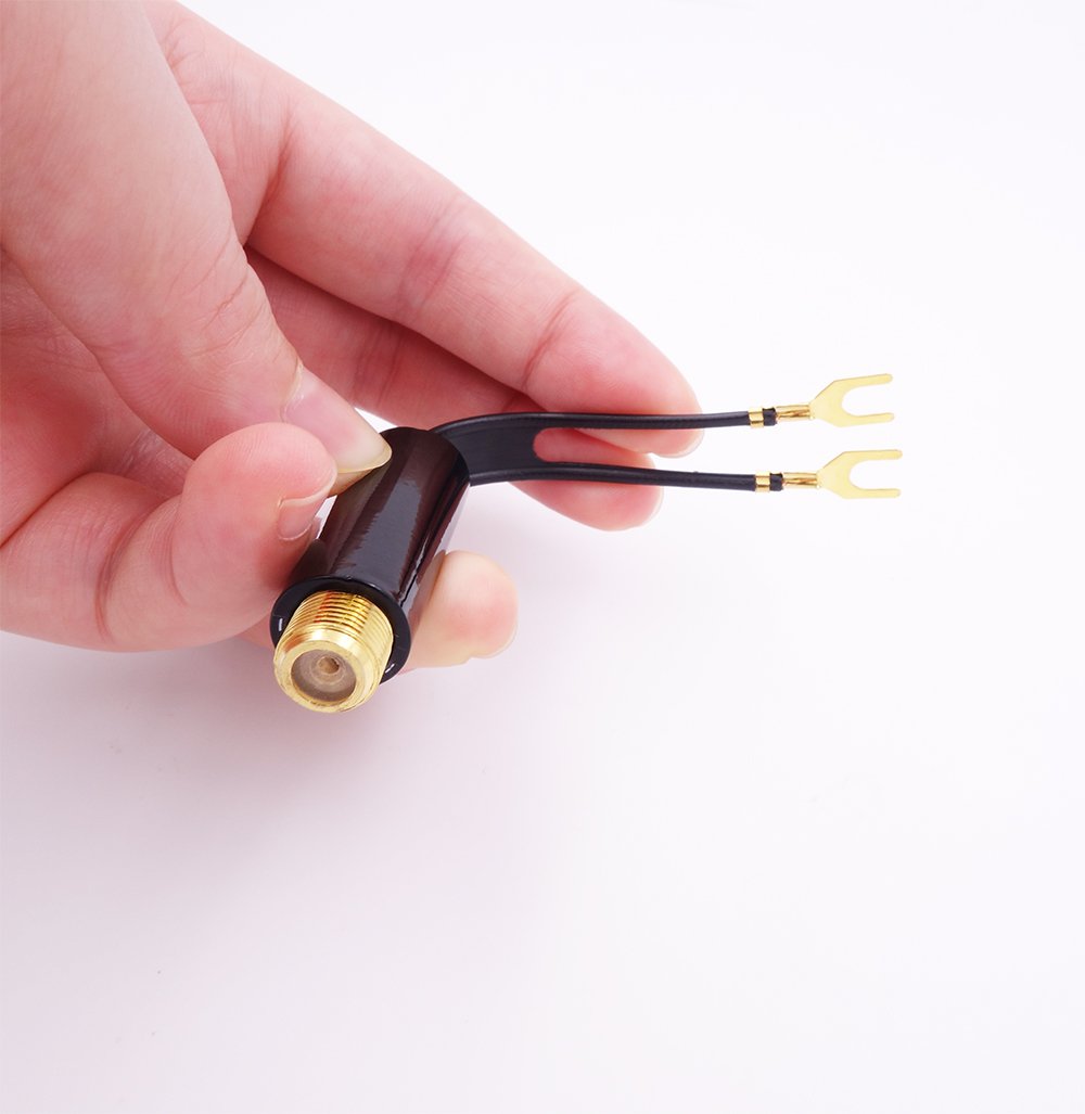Buy now Fancasee 2-Pack Gold Plated 75 Ohm to 300 Ohm UHF/VHF/FM Matching Transformer Converter Adapter with F Type Female Plug Jack Coax Coaxial Connector for TV Satellite Aerial FM AM Antenna at indiglob india