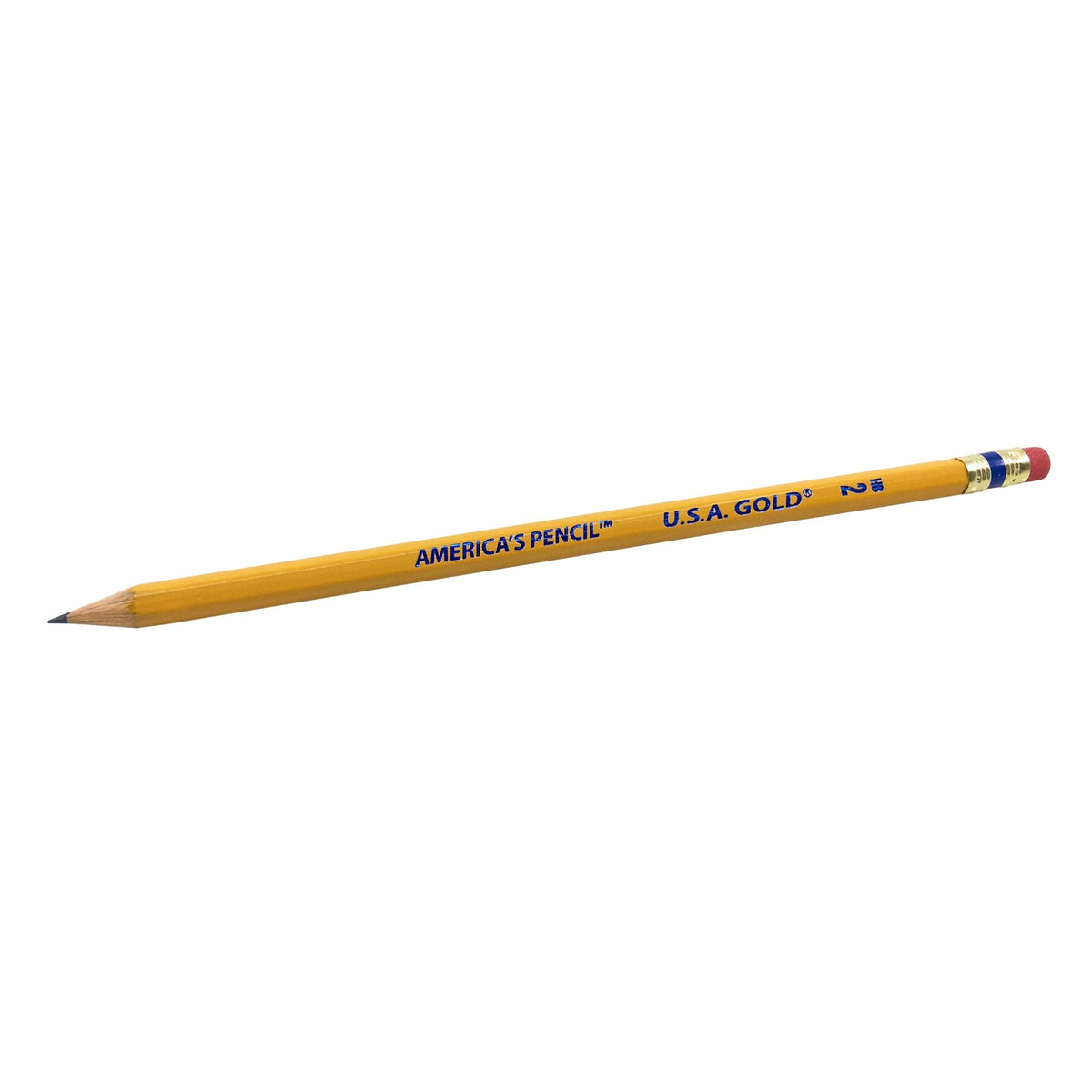Write Dudes USA Gold Premium Cedar No. 2 Pre-Sharpened Pencils 12-Count (DDR56)