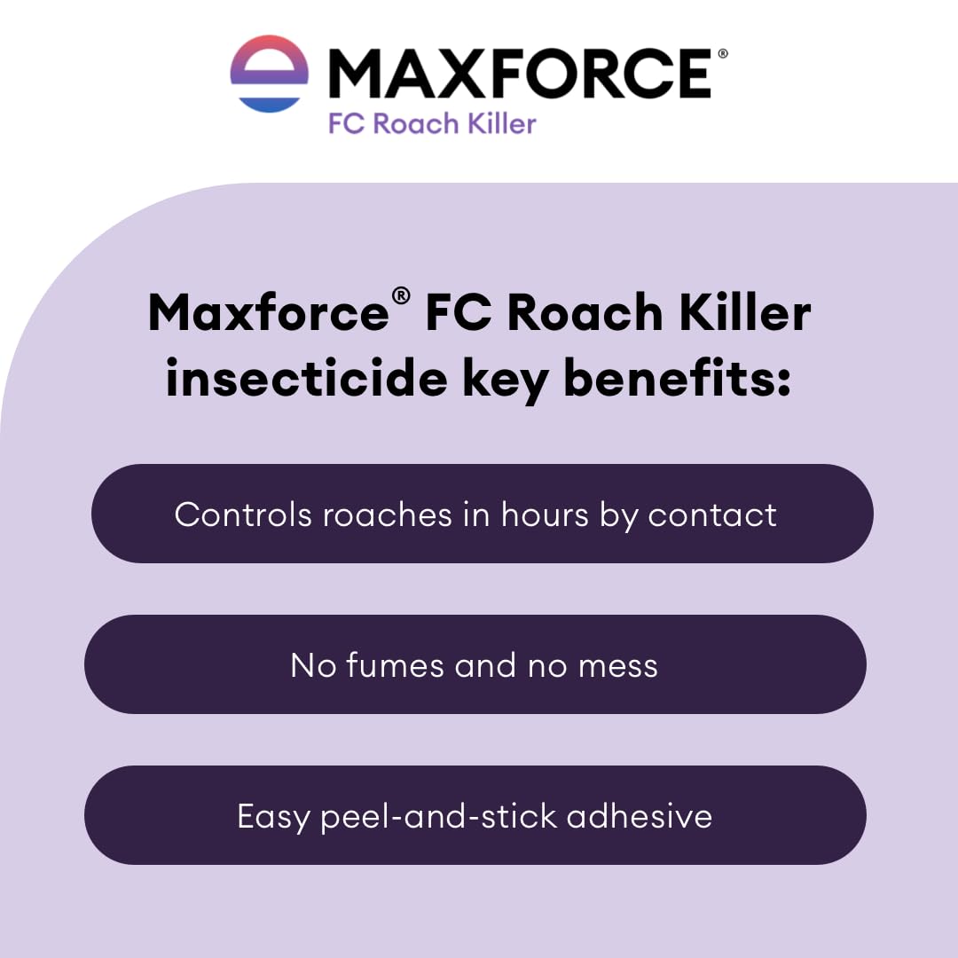 Maxforce FC Select Roach Gel Bait 4 x 30 gram reservoirs | Convenient Cockroach Bait Gel Syringe | Indoor Crack and Crevice Control