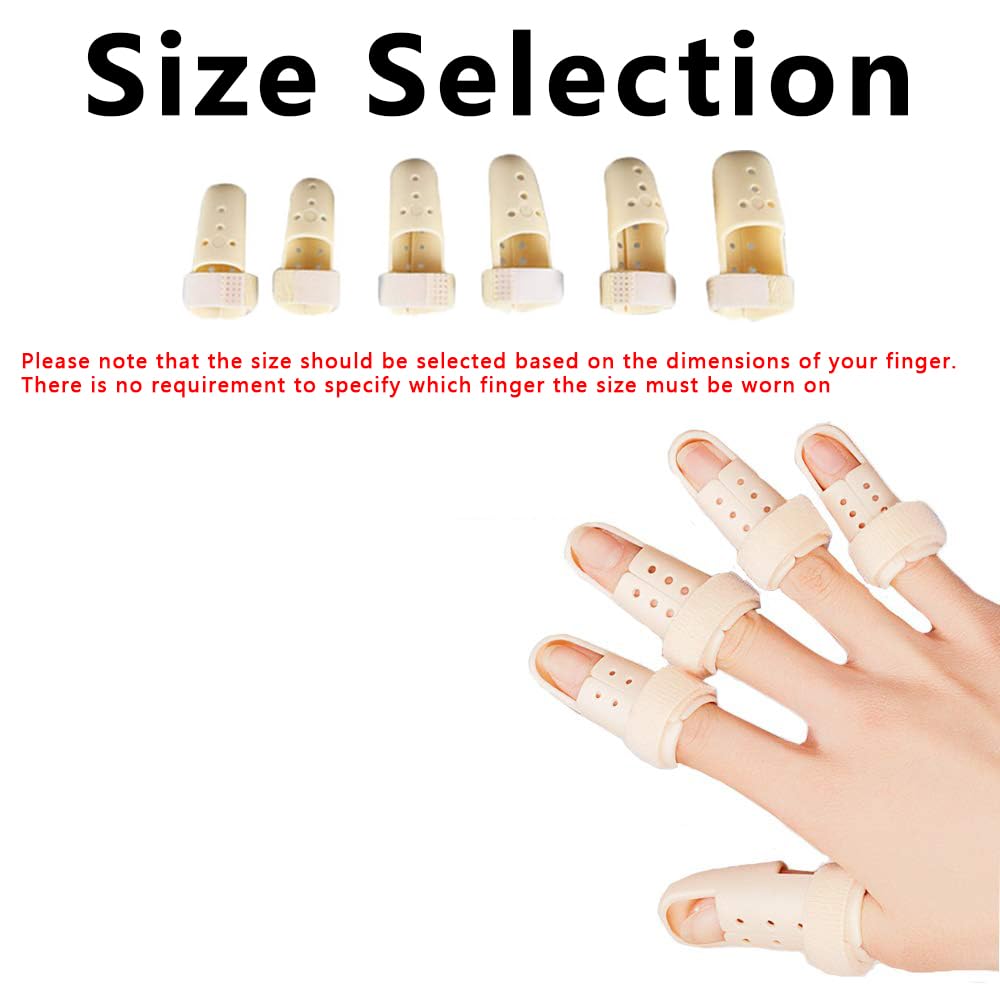 Buy now Thinvik [2 Pack Plastic Mallet DIP Finger Support Brace Splint Joint Protection Injury - Knuckle Circumference 60-65mm at indiglob india