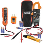 Buy now Klein Tools CL120VP Electrical Voltage Test Kit with Clamp Meter, Three Testers, Test Leads, Pouch and Batteries at indiglob india