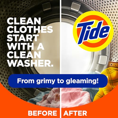Buy now Tide Washing Machine Cleaner 52 Week Supply with Oxi for Front and Top Loader Washer Machines, Deep Cleaning Residue & Odor Eliminator, 12 Month Supply (Packaging May Vary) at indiglob india