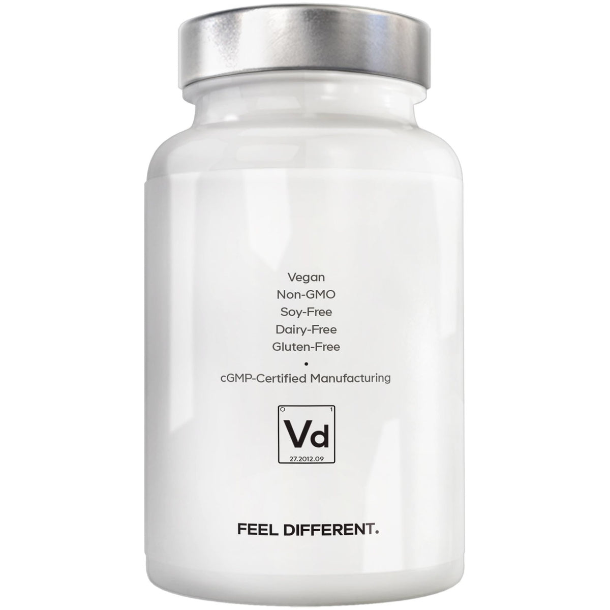 Amen Vitamin D3 5000 IU, K2, Zinc, Organic Whole Food, 60 Capsules