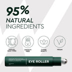 Buy now Wolf Project Under Eye Roller - Korean Beauty, with Caffeine, Vitamin C and Peptides - Energizing Serum for Dark Circles and Puffiness, Fine Lines, Wrinkles - Gel-Based Brightening Cream at indiglob india