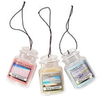 Buy now Yankee Candle Hanging Car Jar Ultimate 3-Pack Air Fresheners Neutralizes Odors Up to 30 Days Includes: Beach Walk Pink Sands and Sun and Sand (Pack of 3) at indiglob india