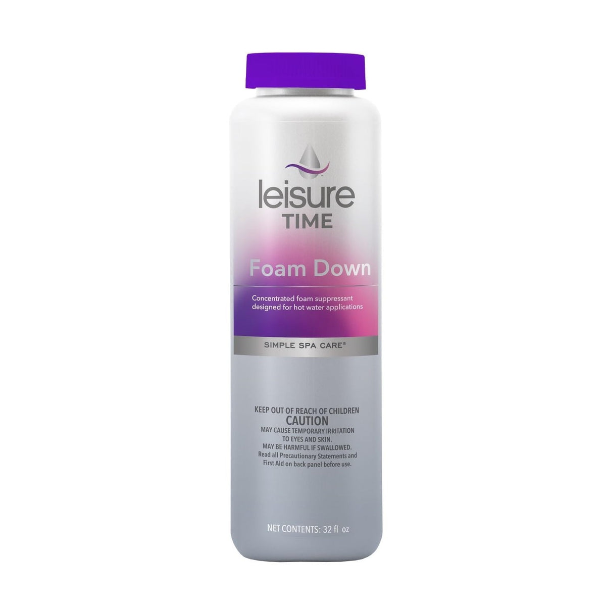 Leisure Time Foam Down, Simple Spa Care, 32 fl. oz (Package may vary)