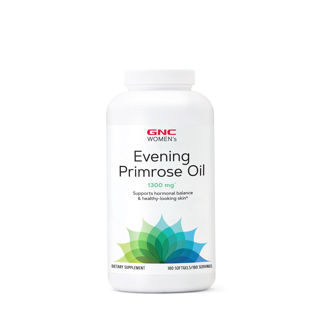 Buy now GNC Women's Evening Primrose Oil (EPO) 1300 mg | Supports Hormonal Balance, Immunity, Healthy Skin and Heart Health | Daily Vitamin | 180 Softgel Capsules at indiglob india