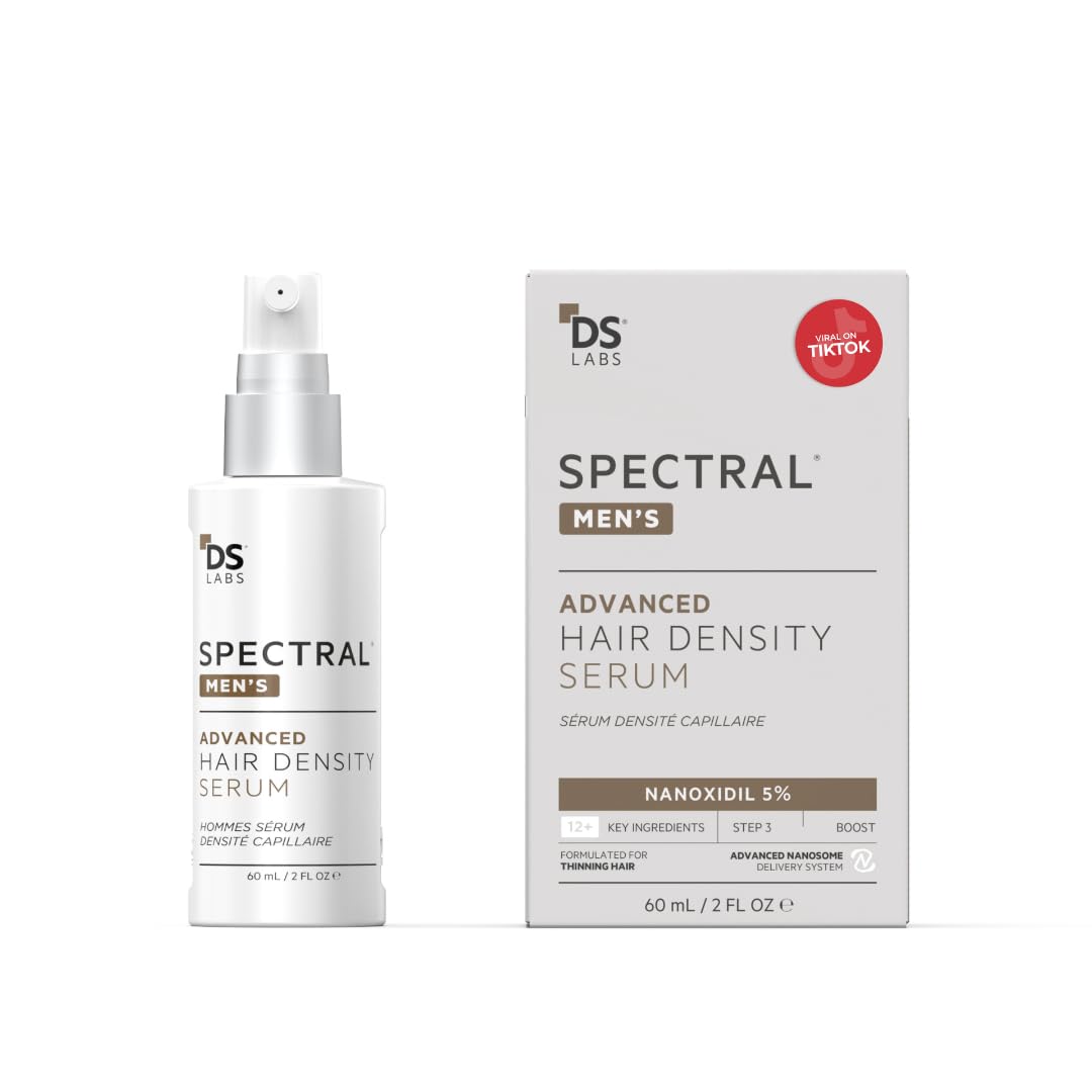 DS Labs Spectral Men's Hair Density Serum for Thinning Hair, Non-Greasy, 60 mL