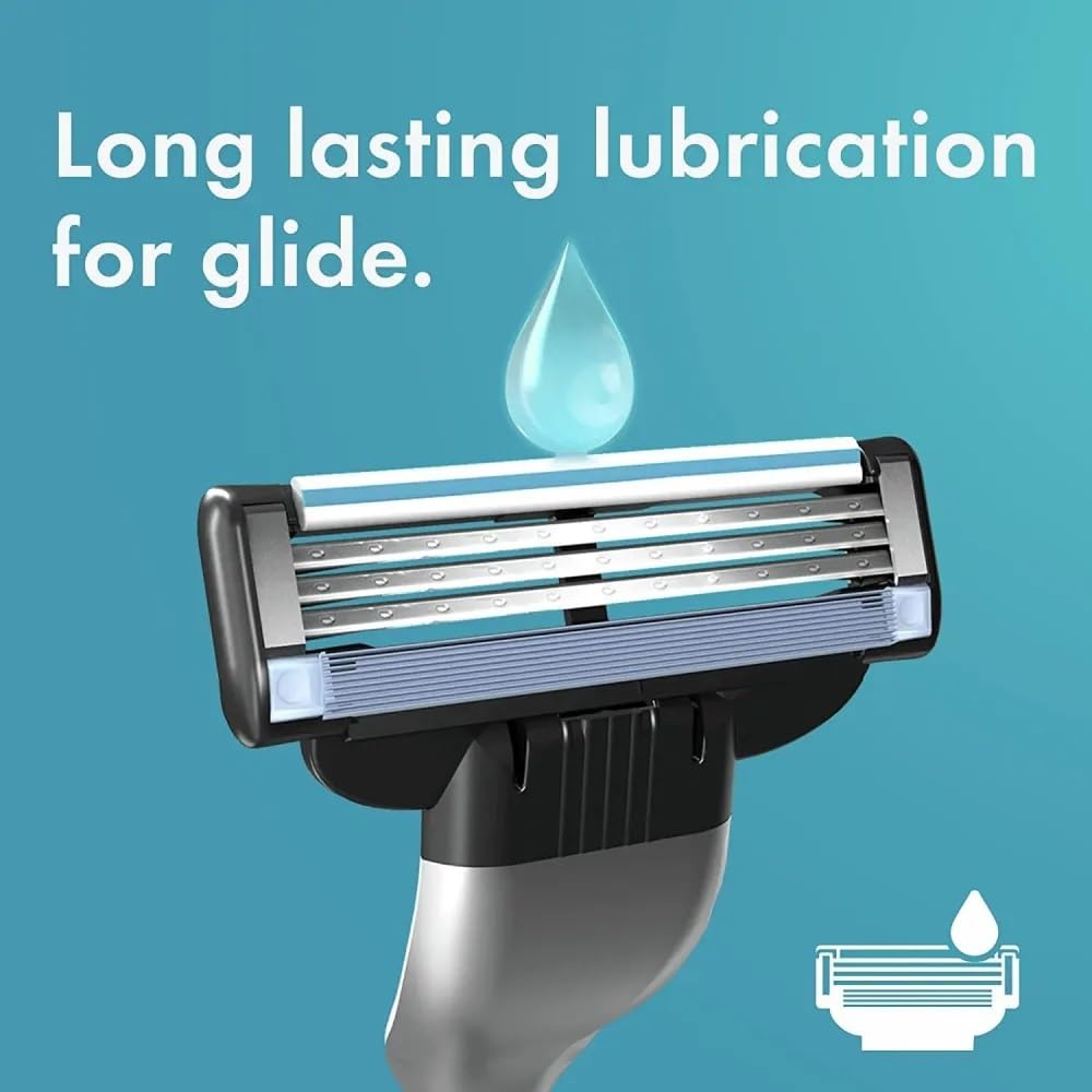 Buy now MACH 3 - Handle w/1 Cartridge & Turbo REFILLABLE Razor at indiglob india