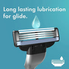 Buy now MACH 3 - Handle w/1 Cartridge & Turbo REFILLABLE Razor at indiglob india