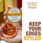Buy now Creme of Nature Pure Honey Moisture Infusion Edge Control, 24-Hour Hold for Sleek Styles, Non-Flaking, Non-Greasy Formula with Coconut Oil & Shea Butter, 2.25 oz at indiglob india