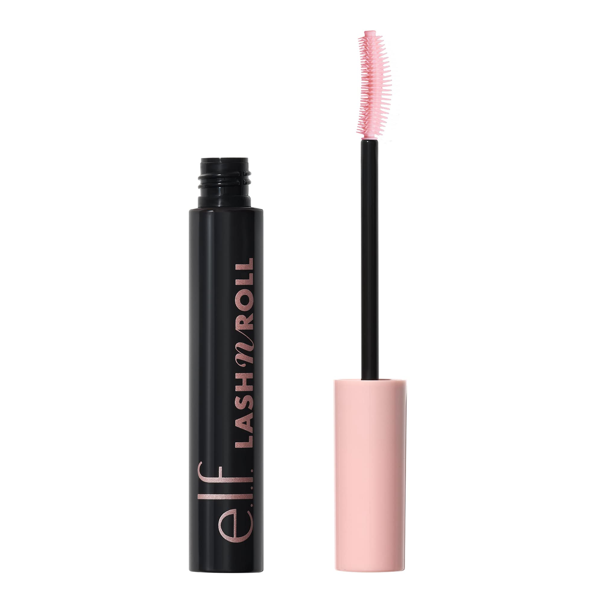 e.l.f. Lash 'N Roll Mascara, Black | Curling Mascara For Visibly Lifted Lashes, Lifts & Separates Lashes. Long-Lasting Formula, Vegan & Cruelty-Free