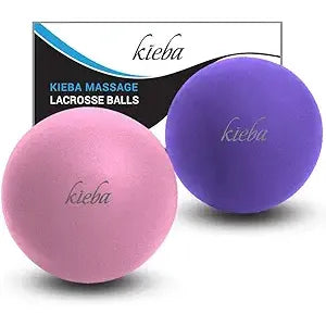 Buy now Massage Lacrosse Balls for Myofascial Release, Trigger Point Therapy, Muscle Knots, and Yoga Therapy. Set of 2 Firm Balls (Blue and Red) Pink and Purple at indiglob india