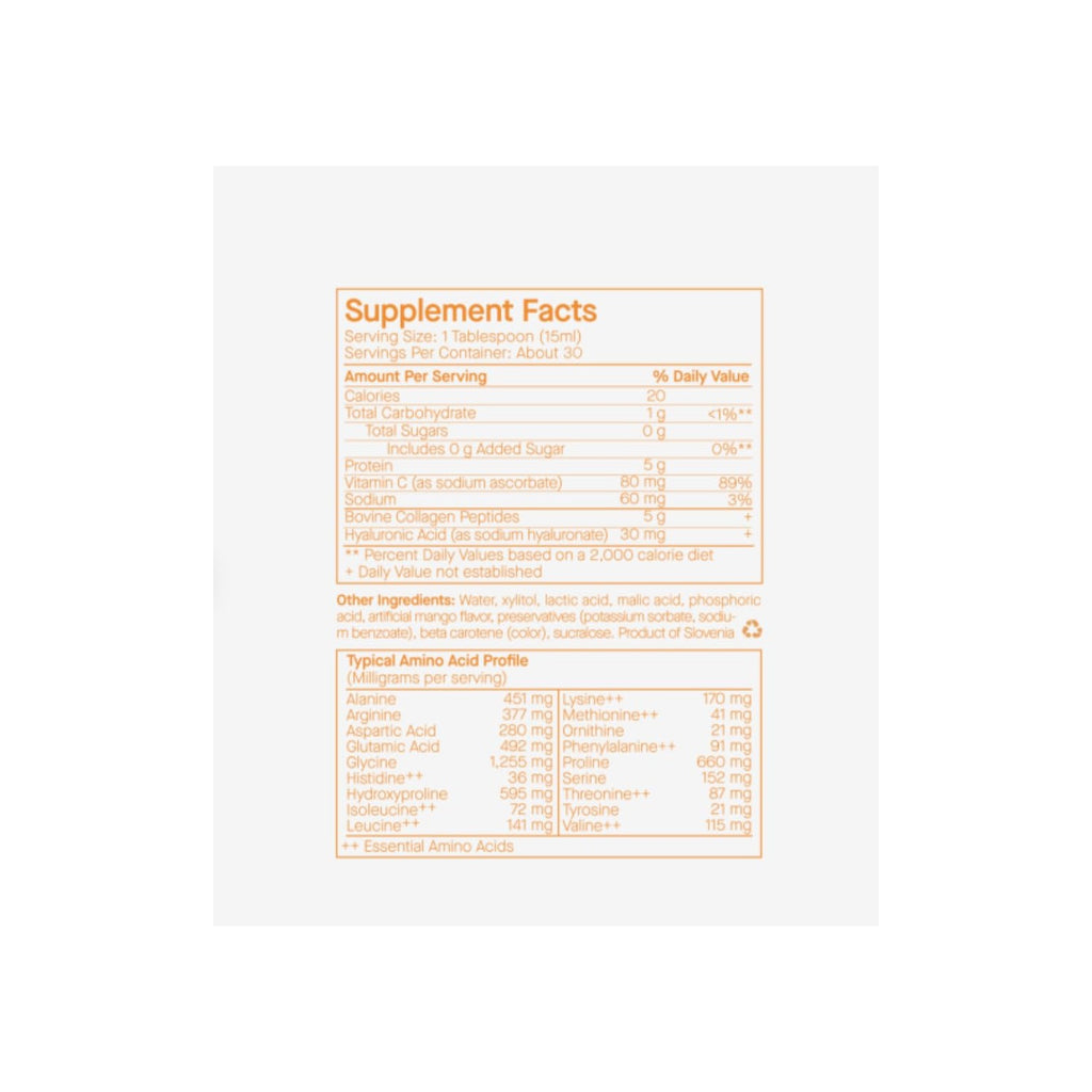 SpoiledChild Collagen Peptides + Vitamin C + Hyaluronic Acid Liquid Collagen Pineapple Flavor 400ml 13.5 FL oz