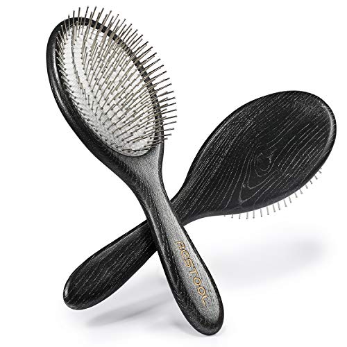 Buy now BESTOOL Hair Brush, Paddle Detangler Brush with Metal Bristles for Women/Men/Kids Detangling & Massaging, Anti Static, Best for All Hair Types Wet & Dry DailyUse at indiglob india