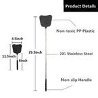 2Pack Telescopic Fly Swatters, Plastic Fly Swatter, Extendable Flyswatter