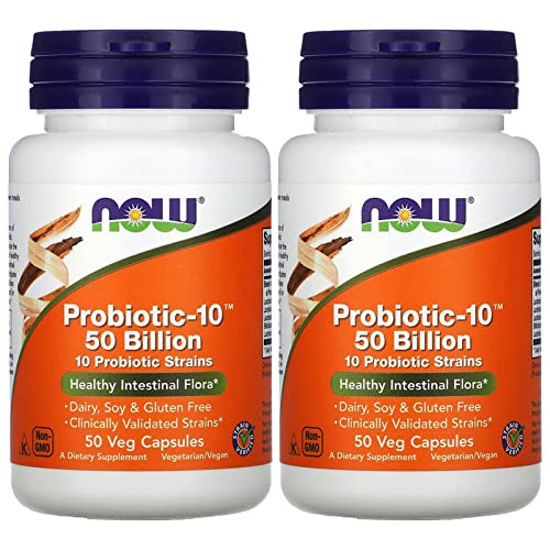Buy now Probiotic10 50 Billion - Now Foods - 50 - VegCap -(Pack of 2) at indiglob india