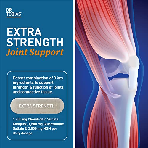 Buy now Dr. Tobias Joint Support Supplement with Glucosamine Chondroitin MSM, Supports Connective Tissue, Function & Flexibility, Extra Strength Joint Supplements for Men & Women, 240 Capsules at indiglob india
