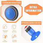Buy now BBTO 12 Pieces Faucet Aerator Replacement for Sink and 5 Pieces Faucet Aerator Key Wrenches Removal Tool M 16.5 mm 18.5 mm 21.5 mm 24 mm High Low Flow Restrictor for Bathroom Kitchen at indiglob india