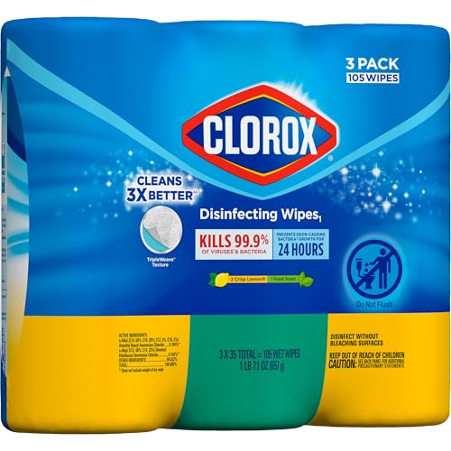 Buy now Clorox 30112 Disinfecting Wipe, Fresh/Lemon Fresh Scent (525 Count) at indiglob india