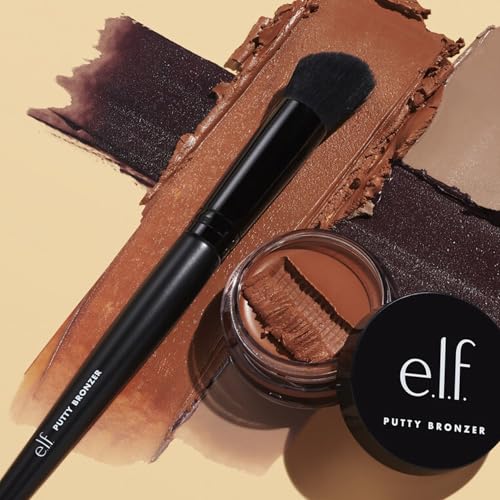 Buy now e.l.f. Putty Bronzer Brush, Angled Makeup Brush For Contour & Highlight, Made For The e.l.f. Putty Bronzer, Flawless Sanitary Application at indiglob india