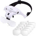 Buy now Headband Magnifier Glasses LED Magnifying Loupe Head Mount Magnifier Handsâ€”Free Bracket and Headband are Interchangeable 5 Replaceable Lenses1.0X,1.5X,2.0X,2.5X,3.5X (Upgraded Version) Default at indiglob india
