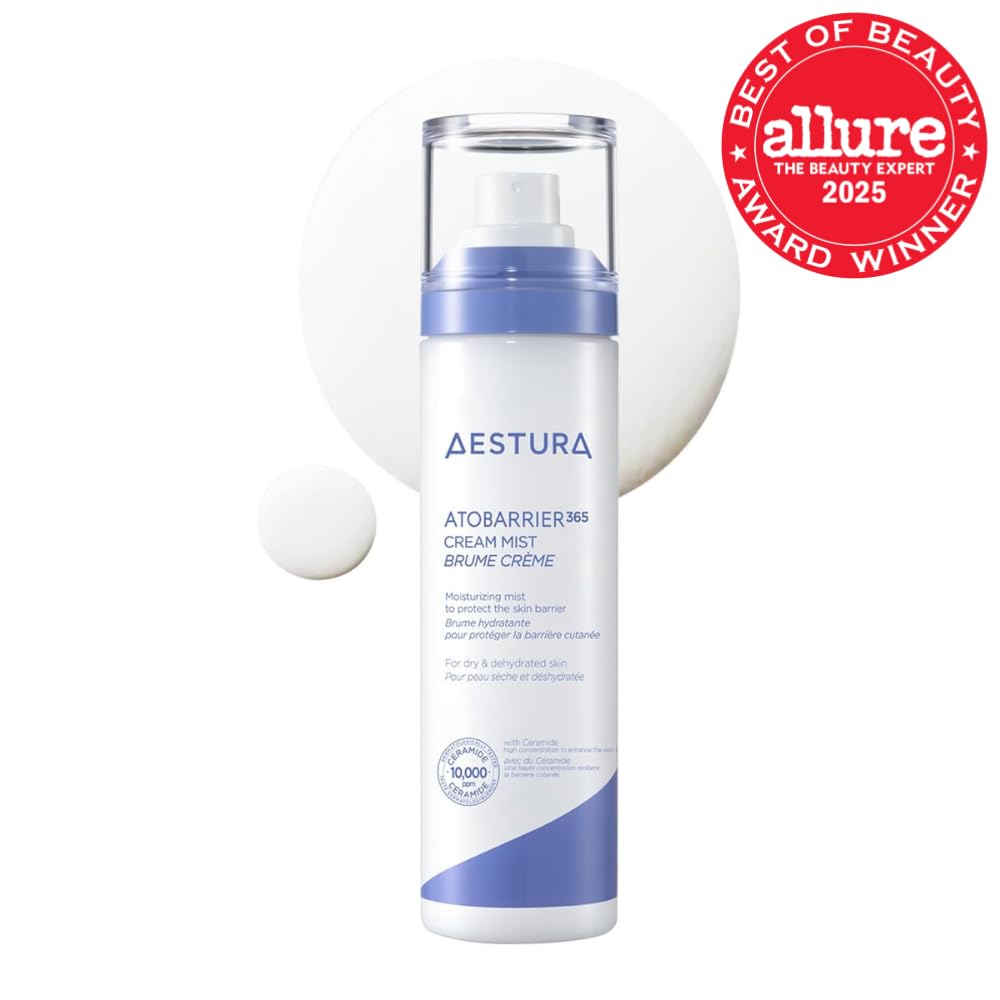 AESTURA ATOBARRIER365 Cream Mist with 10,000ppm Ceramides | Moisture Barrier Support, Ultra-Fine Moisturizing Mist, Suitable for Dry Skin | Korean Skin Care, 120ML / 4.06 fl.oz.