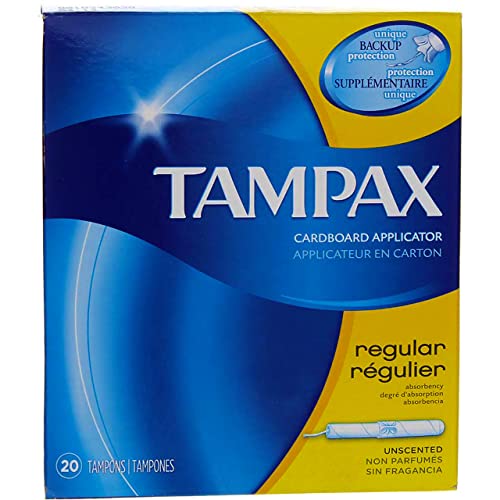 Buy now Tampax Tampons with Flushable Cardboard Applicator - Regular - 20 ct at indiglob india
