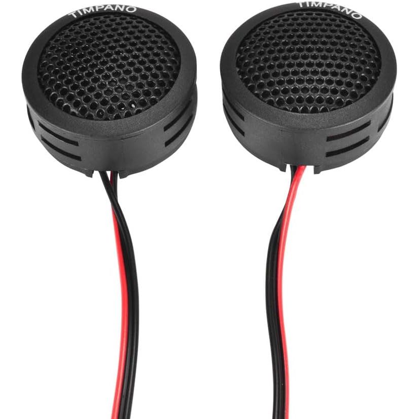 Buy now Timpano TPT-ST1 Dome Tweeter, 1 Inch Tweeter Set for Car Audio, Angle or Surface Mount Tweeters, 4 Ohm Soft Dome 180 Watts for Pro Car Audio (Pair) Default at indiglob india