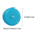 3 Pack Tape Measure Measuring Tape for Body Craft Weight Loss Measurements Retractable 60-inch 1.5 Meter, Small Push Button Dual Sided Tape Measure Body Measuring (Pink Purple Sky Blue)