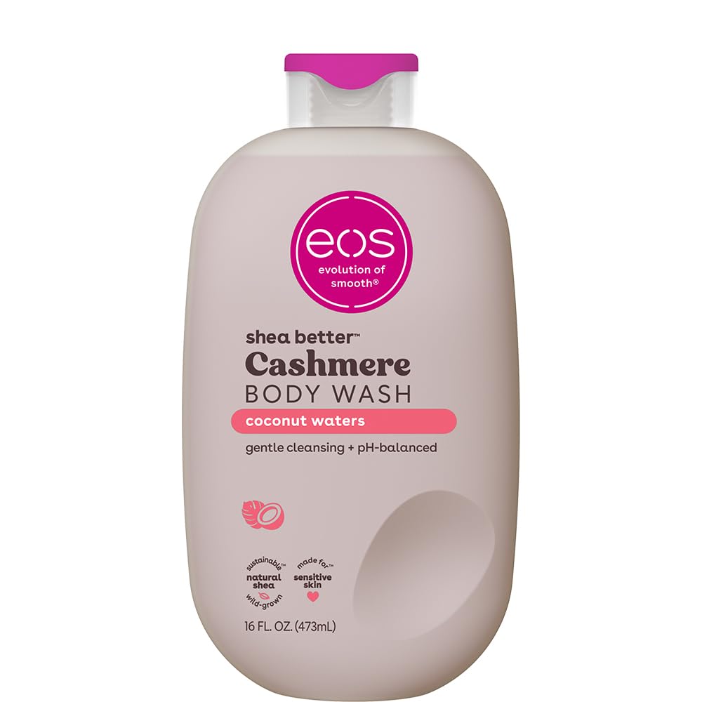 Buy now eos Cashmere Body Wash â€“ Vanilla Cashmere, Moisturizing Body Wash, Creamy Gel Formula, with Shea Butter, Glycerin, Vitamin E, pH Balanced, Sensitive Skin, Vegan, 16 fl oz at indiglob india