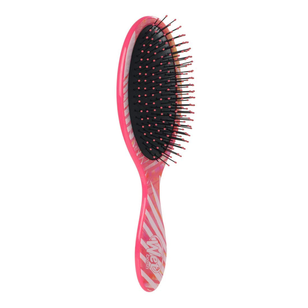 Buy now Wet Brush Original Detangler Hair Brush, Bamboo (Liquid Tropics) - Detangler Brush with Soft & Flexible Bristles - Detangling Brush for Curly Hair - Tangle-Free Brush for Straight, Thick, & Wavy Hair at indiglob india