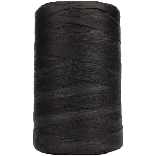 Buy now 316Yard Rayon Raffia Paper Crochet Brown Ribbon for Knit Summer Sun Hat, Beach Bag, Craft DIY Decoration Black at indiglob india