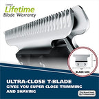 Buy now Wahl Aqua Blade?? Rechargeable Wet/Dry Lithium-Ion Deluxe Beard Trimmer for Men - Interchangeable Heads for Detailing, Hair, Mustache and Body Grooming - Model 9899-100 at indiglob india