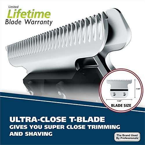 Buy now Wahl Aqua Blade?? Rechargeable Wet/Dry Lithium-Ion Deluxe Beard Trimmer for Men - Interchangeable Heads for Detailing, Hair, Mustache and Body Grooming - Model 9899-100 at indiglob india