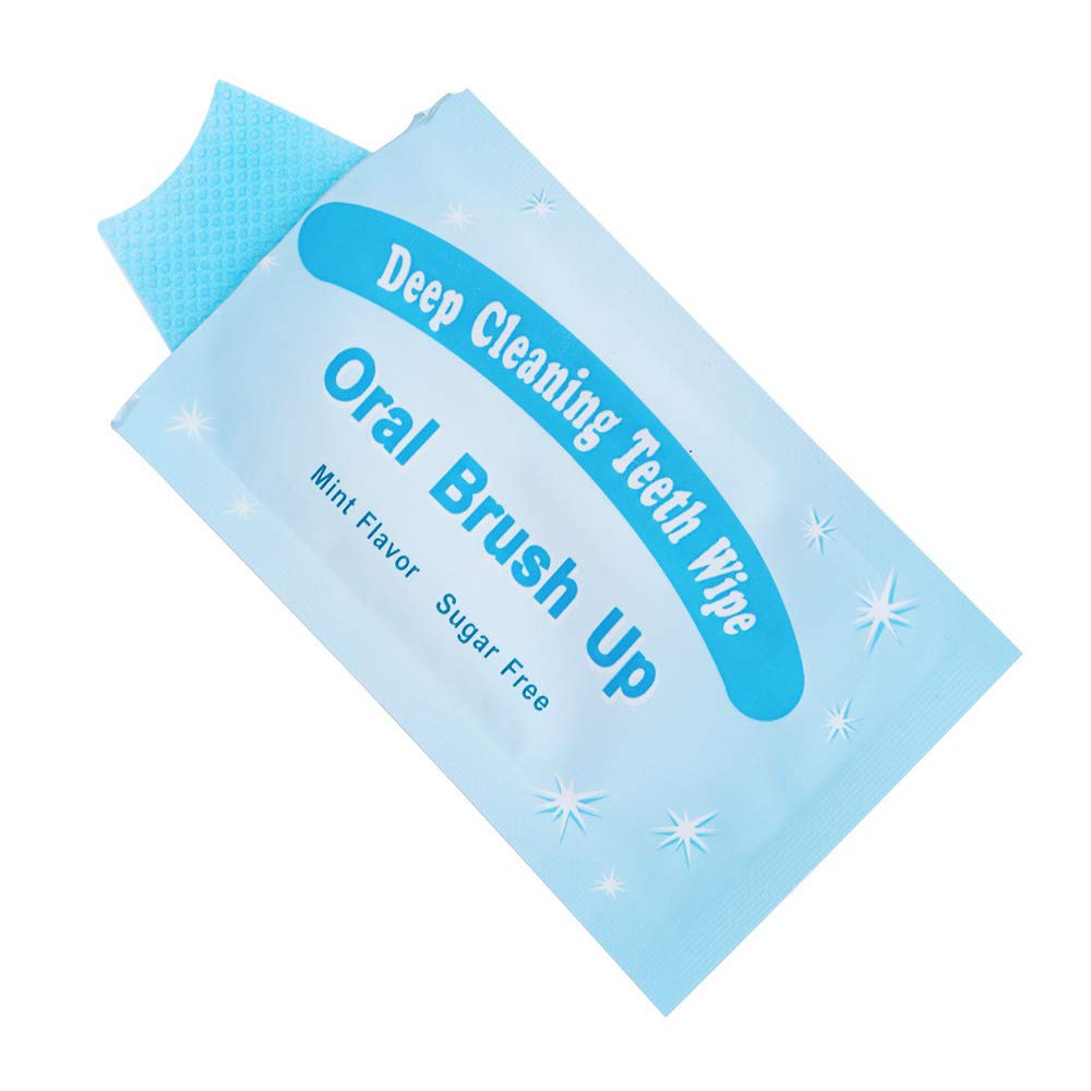 Buy now Mint-Flavored Oral Finger Wipes Teeth whitening Wipes Oral Cleaning Wipe (100 Pcs) at indiglob india
