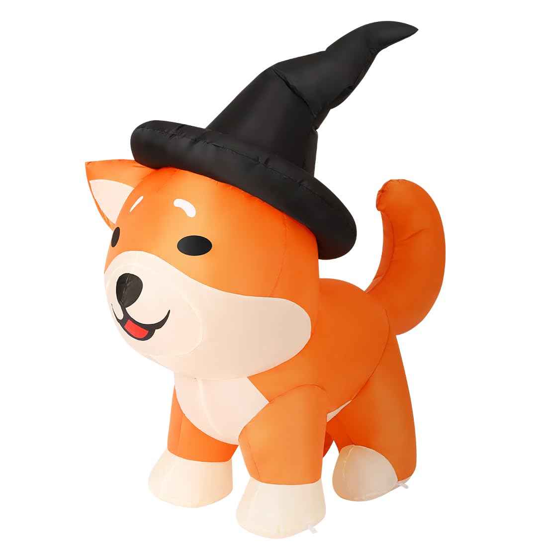 COMIN 4 FT Halloween Inflatable Wizard Corgi Dog Outdoor Decorations