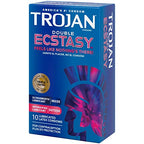 Buy now Trojan Ecstasy Heat Latex Lubricated Ribbed Condoms for Men with Warming Lubricant for a Heightened Experience, Helps Reduce Risk of Pregnancy and Sexually Transmitted Infections (STIs), 10 Count at indiglob india