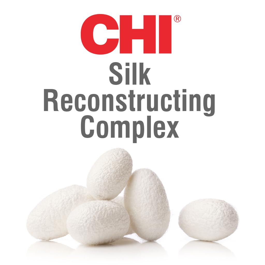 CHI Infra Silk Infusion, Silk Reconstructing Leave-In Hair Treatment for Creating Smooth, Shiny, Strong Hair, 6 Oz