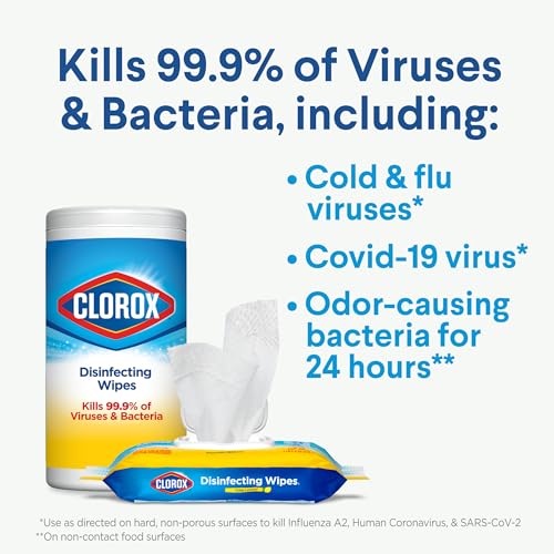 Buy now Clorox 30112 Disinfecting Wipe, Fresh/Lemon Fresh Scent (525 Count) at indiglob india