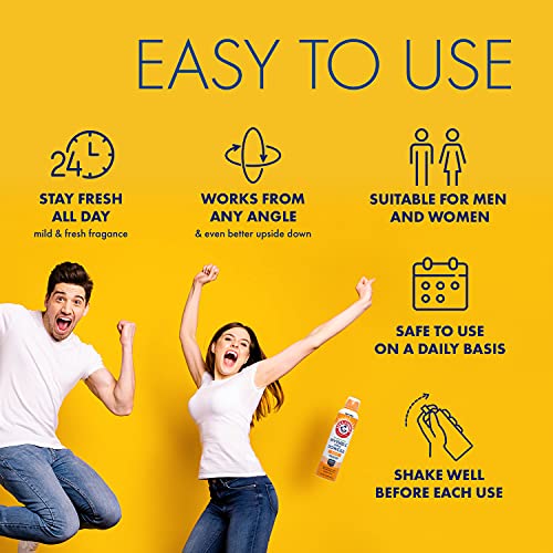 Buy now Arm & Hammer Invisible Body Powder Spray, Clear Talc-Free Body Odor & Sweat Control For Men & Women, Spray Body Powder For Women And Men, Arm And Hammer Body Spray Powder, 7 Oz (3 Pack) at indiglob india