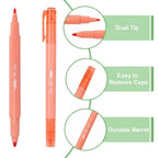 Mr. Pen- Dual Tip Bible Highlighters, 8 Pack, Pastel Colors