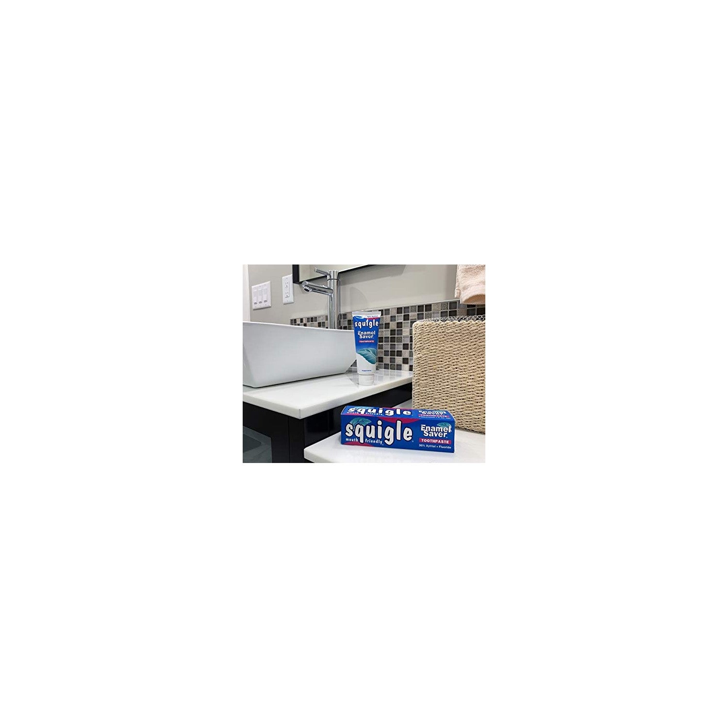 Buy now Squigle Enamel Saver Toothpaste : 36% Xylitol. with Fluoride. SLS Free. Prevents Canker Sores, Bad Breath, Perioral Dermatitis, Chapped Lips. Soothes & Protects Dry Mouths - 1 Pack at indiglob india